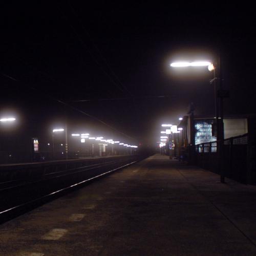 Desolate train station