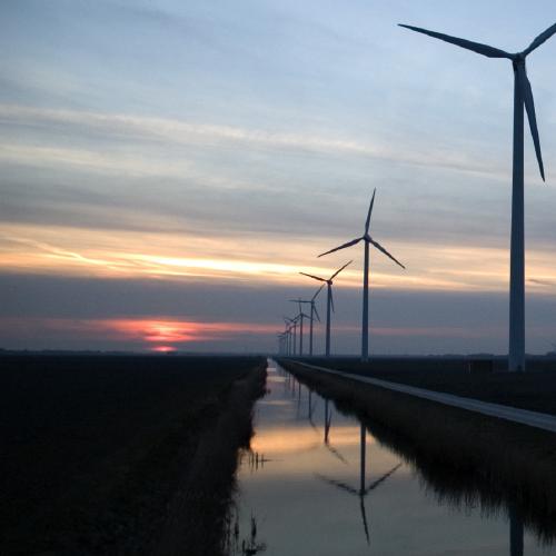 Modern Dutch windmills